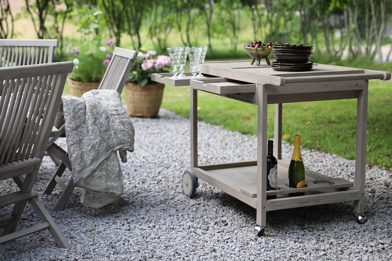 Saltö - Serveringsvagn i grå teak Saltö - Serveringsvagn i grå teak