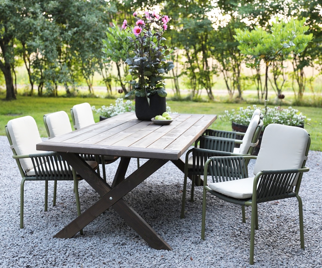 Oxford utemöbelgrupp 220 Brun/Grön Oxford utemöbelgrupp 220 Brun/Grön