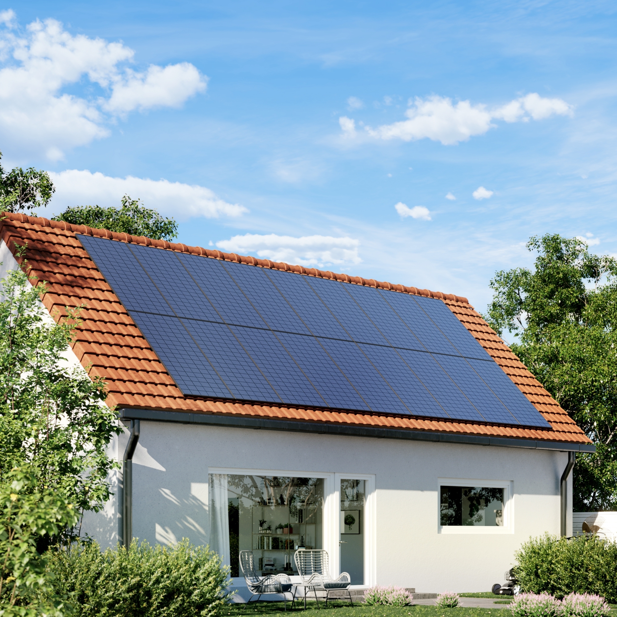 Solceller 10 kW - Komplett system med Growatt v�xelriktare