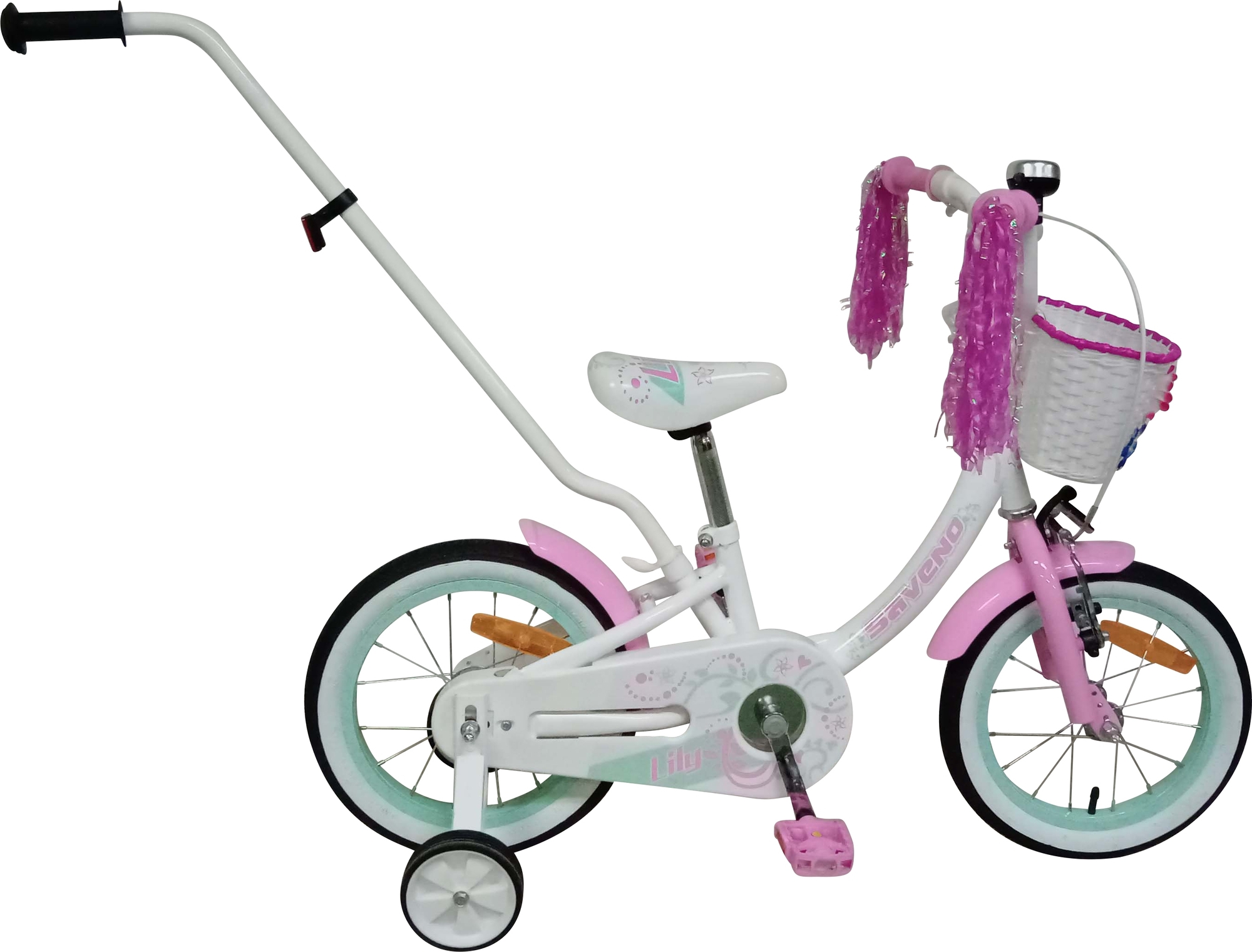 Barncykel Lily 14\\\" - Vit