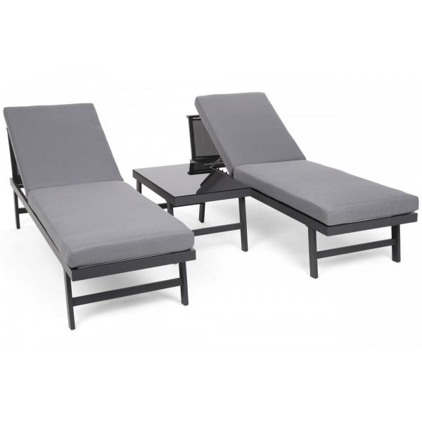 Modulsoffa Porto med bord - Gr/mrkgr