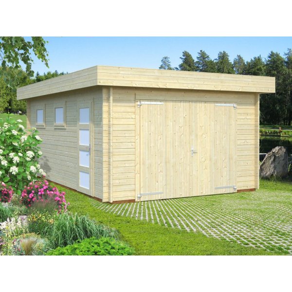 Garage Rasmus mit Drehtor - 19,0 m² Garage Rasmus mit Drehtor - 19,0 m²