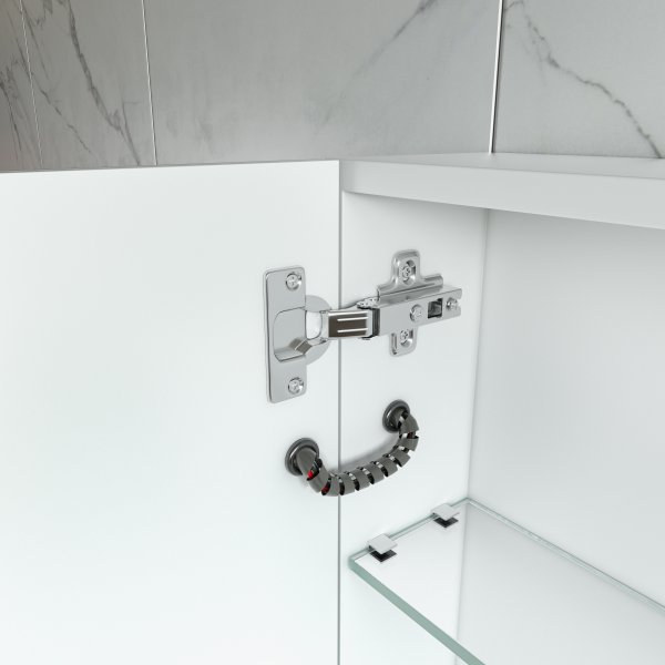 Peilikaappi - Luxe | LED-valaistus | Pehmeästi sulkeutuvat ovet | 80 cm Peilikaappi - Luxe | LED-valaistus | Pehmeästi sulkeutuvat ovet | 80 cm