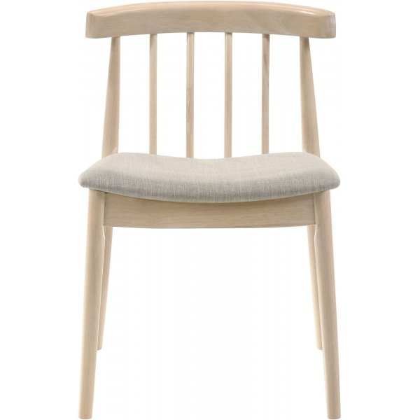 Matstol med ljusgr� sits 2-pack - Florence