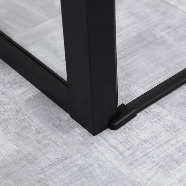 Duschhörna 80x80x200cm | 6mm säkerhetsglas | Svarta profiler Duschhörna 80x80x200cm | 6mm säkerhetsglas | Svarta profiler