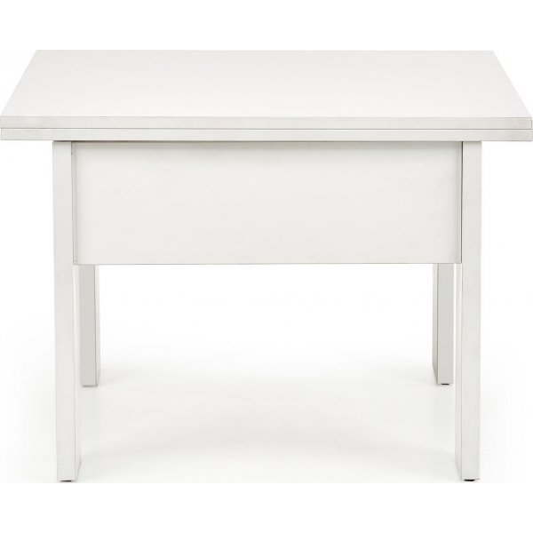 Serafin h�j och s�nkbart soffbord 80-160 x 80 cm - Vit
