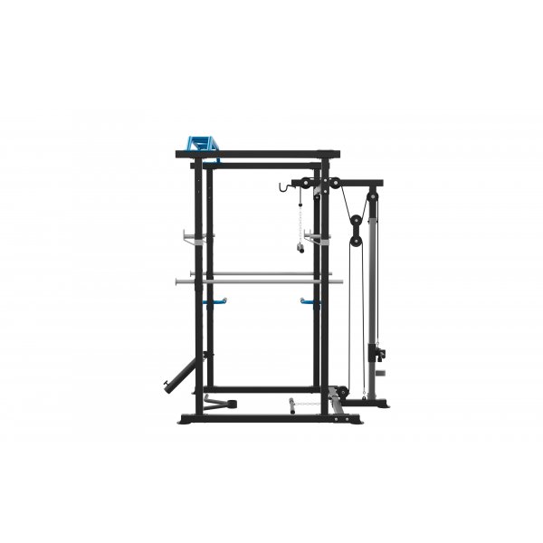 Power Rack Heimtrainer 220 cm - Komplette Trainingsstation mit J-Haken