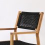 Lekvall Matstol - Svart rep/Akacia Lekvall Matstol - Svart rep/Akacia