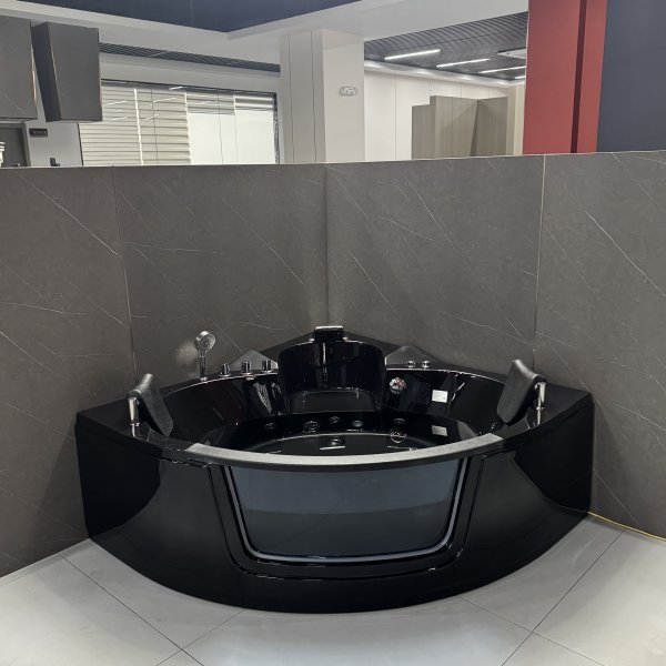 H�rnbadkar Kailua massagebadkar 150 � 150 cm � Svart