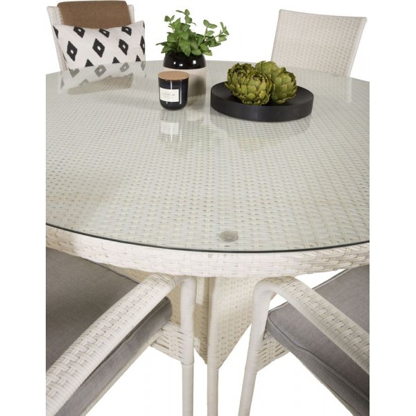 Frubol Matgrupp (150) - Vit - 6 Stolar