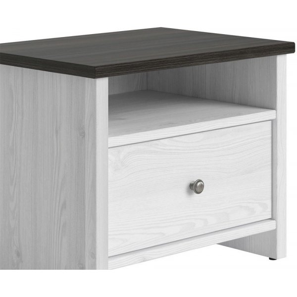 Salvador s�ngbord - Vit/svart