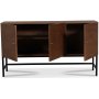 Carl sideboard i brunbetsad ek med 3 d�rrar