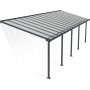 Canopia Olympia Altantag i Aluminium 3 x 10 - Mrkegr/klart glas