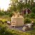 Holzbefeuerter Whirlpool f�r 4-6 Personen - �180 cm im Au�enbereich Nordcabin