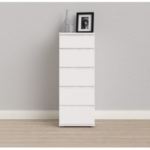 Nova Byr� vit med 5 l�dor 40 cm bred och 106,5 cm h�g