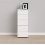 Nova Byr� vit med 5 l�dor 40 cm bred och 106,5 cm h�g