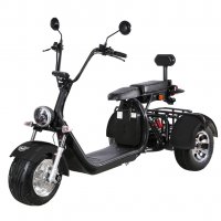Elscooter Trehjuling - Svart 2000W Elscooter Trehjuling - Svart 2000W