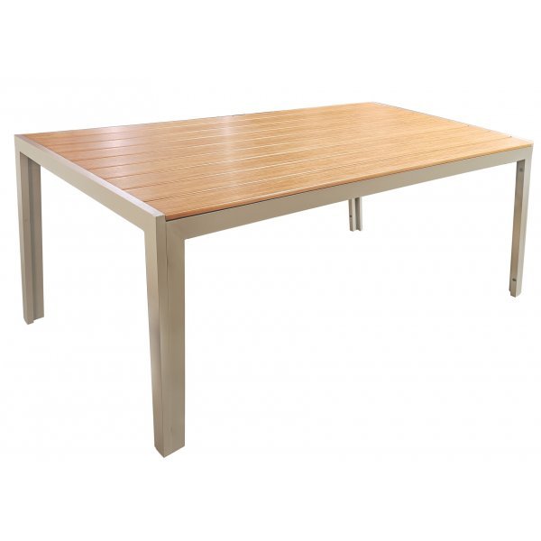 Utematgrupp - Las Vegas | Beige & aluminium | 8 karmstolar Utematgrupp - Las Vegas | Beige & aluminium | 8 karmstolar