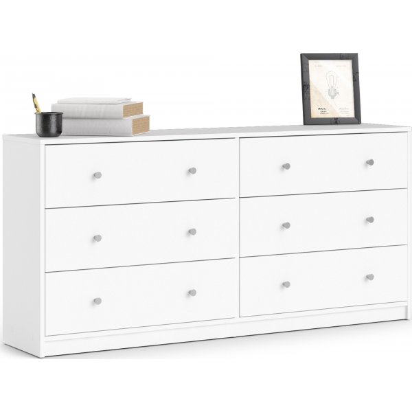 Byr� vit med 6 l�dor 143 cm bred