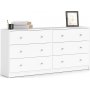 Byr� vit med 6 l�dor 143 cm bred