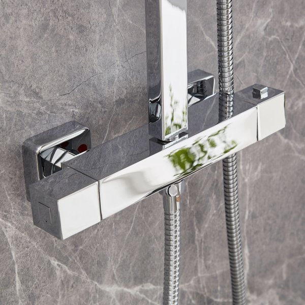 Loftbrusersæt med armatur | Sprudla - Krom Loftbrusersæt med armatur | Sprudla - Krom