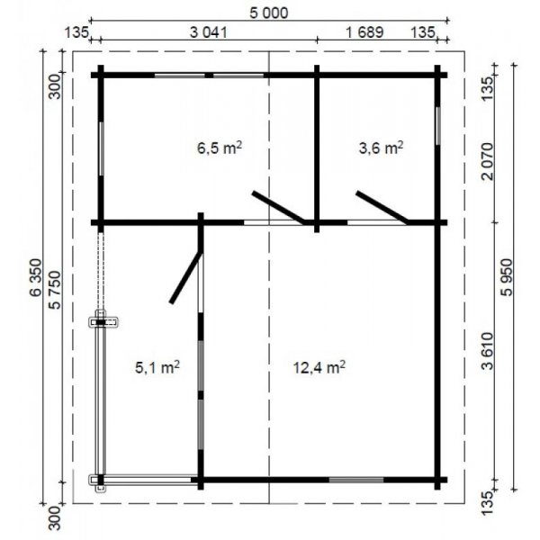 Fritidshus Sunne A - 30 m