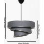 Couper taklampa - Antracit/silver