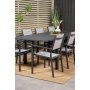 Holma Matgrupp (160x100) - Svart - 8 Stolar