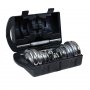 Hantelset - Kromade vikter & hantel - 20 kg