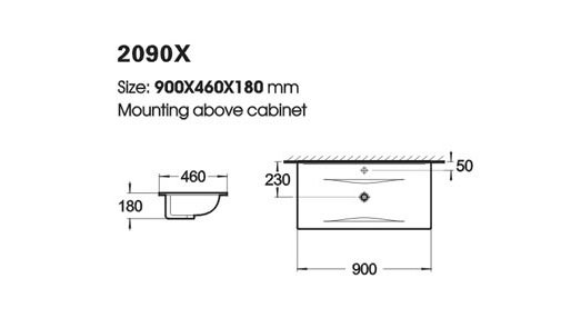 Møbelpakke Verona 90 - Hvid med spejlskab Møbelpakke Verona 90 - Hvid med spejlskab