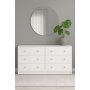 Byr� vit med 6 l�dor 143 cm bred