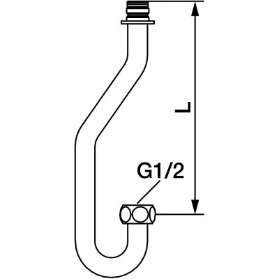 FM Mattsson Stigrör converter Krom, L=224 mm - 559 kr - Duschtillbehör ...