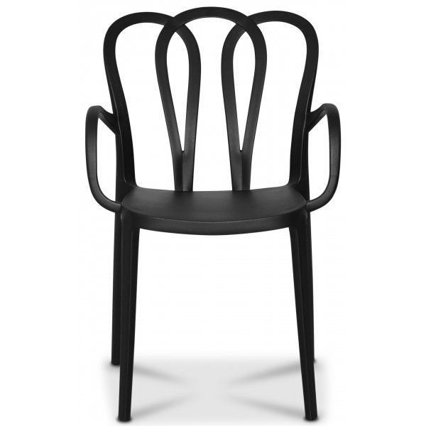 Thornet matstol stapelbar - Svart (Plast) Thornet matstol stapelbar - Svart (Plast)
