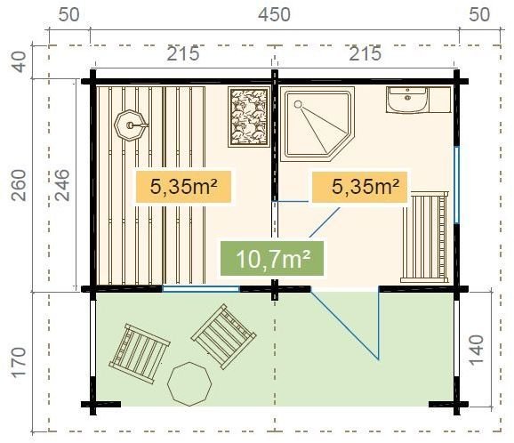 Friggebod Teresa - 11,7 m�