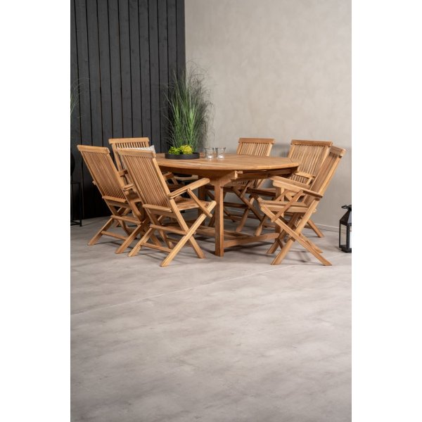 Bjuråker Matgrupp (180x120) - Natur - 6 Stolar Bjuråker Matgrupp (180x120) - Natur - 6 Stolar