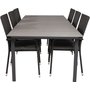 Prssebo Matgrupp (224x100) - Svart/Gr - 6 Stolar