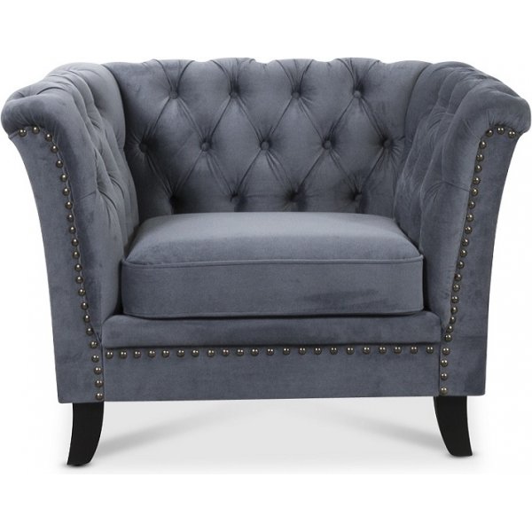 Milton Chesterfield Sessel - Grau