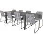 Holma Matgrupp (160x100) - Svart - 8 Stolar