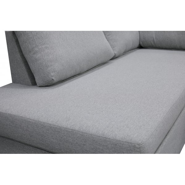 U-soffa Solna XL med f�rvaring - 367 cm - ljusgr�