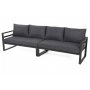 Modulsofa Mediolan med bord - Gr/mrkegr