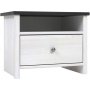 Salvador s�ngbord - Vit/svart