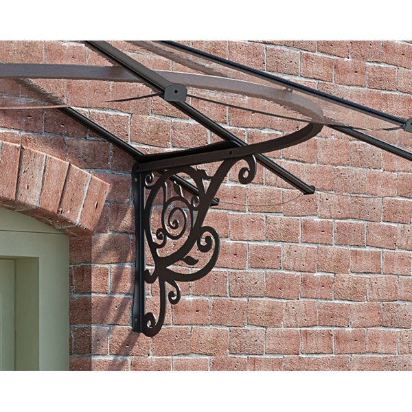 Canopia Lily French Entrance baldakin 1,2 x 1,8 - Sort/klart glas Canopia Lily French Entrance baldakin 1,2 x 1,8 - Sort/klart glas