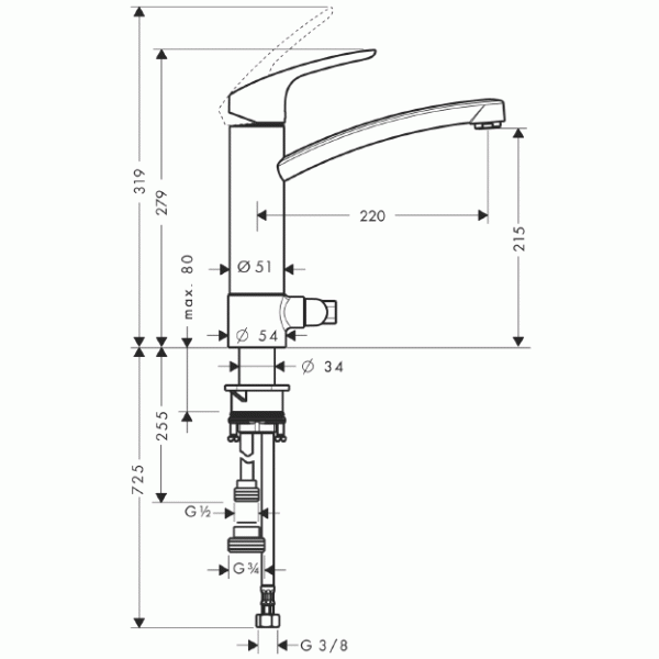 Hansgrohe Focus E² köksblandare Hansgrohe Focus E² köksblandare