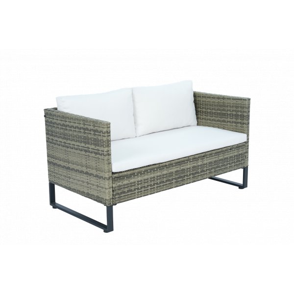 H�rnsoffgrupp konstrotting | Soffa med bord & dynbox | Gr�