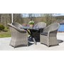Oxford utematgrupp med 4 st ftljer 112 cm - Gr konstrotting