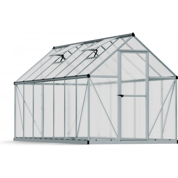 Canopia Mythos Polycarbonat Drivhus 7,9 m² - Sølv Canopia Mythos Polycarbonat Drivhus 7,9 m² - Sølv