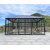 Växthus Jupiter med härdat glas - 12,8 m² - svart + Växthusrengöring