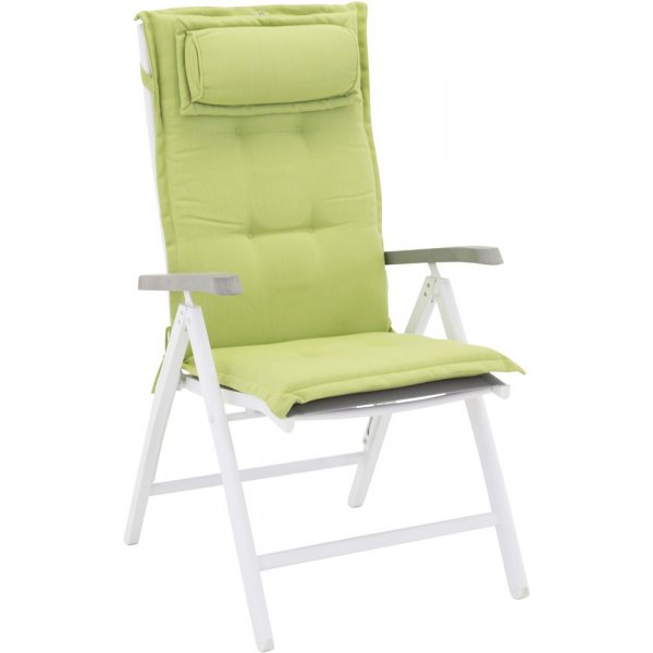 Sittdyna 5:pos med rygg & huvudkudde  Lime