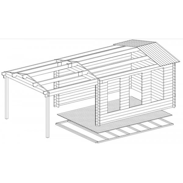 Attefallshus Gösta I - 23 m² Attefallshus Gösta I - 23 m²