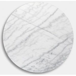 Marmorskiva Ibiza rund Ø106 cm - vit Marmorskiva Ibiza rund Ø106 cm - vit